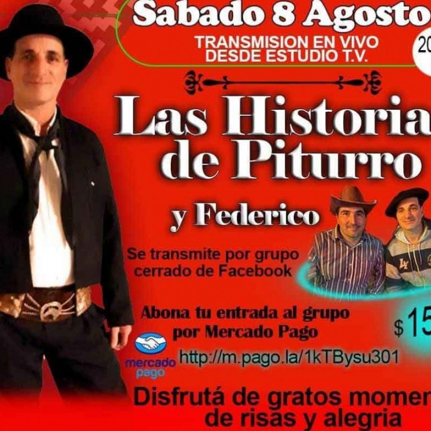 Piturro y Federico se presentar&aacute;n este s&aacute;bado en vivo por Facebook