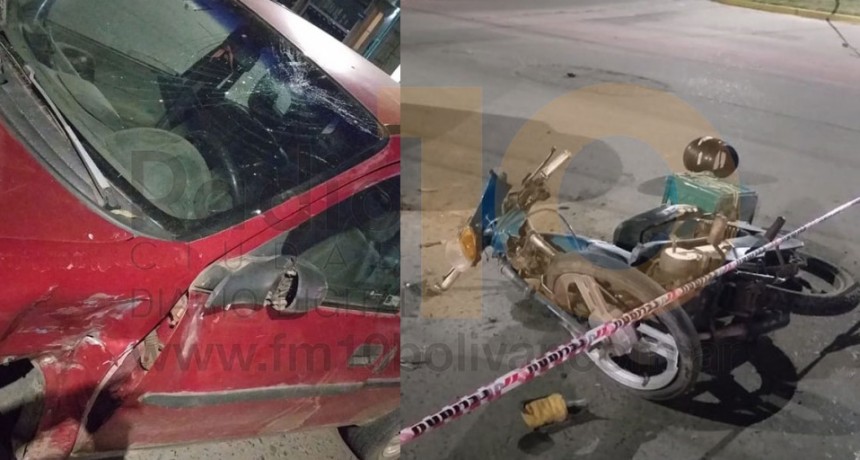 Un motociclista hospitalizado tras fuerte impacto en Avenida Alsina y G&uuml;emes