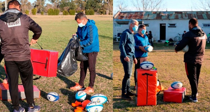 Los Indios Rugby y Hockey recibieron material deportivo desde el Municipio
