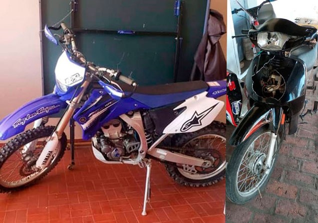 La Policía recuperó las dos motos que habian robadas en Urdampilleta y Bolívar