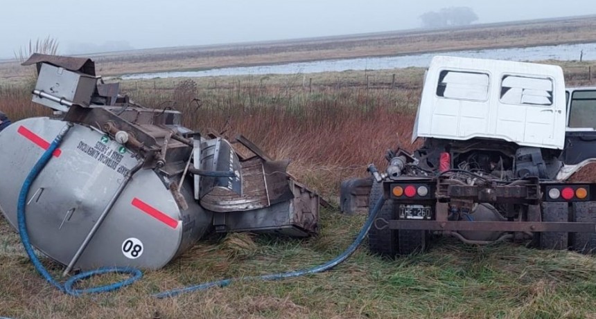 Un Choque entre dos camiones ocurrió en la mañana de este miércoles sobre Ruta Nacional 205, km 262, jurisdicción General Alvear.