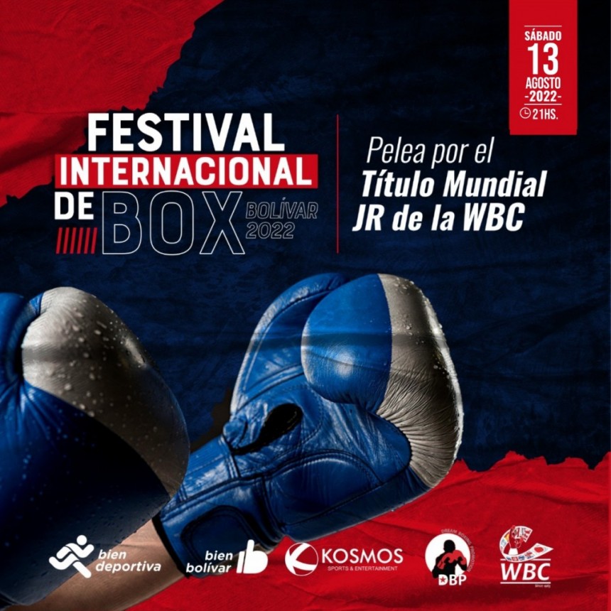 El festival de boxeo por el título mundial se realizará el sábado 13 de agosto