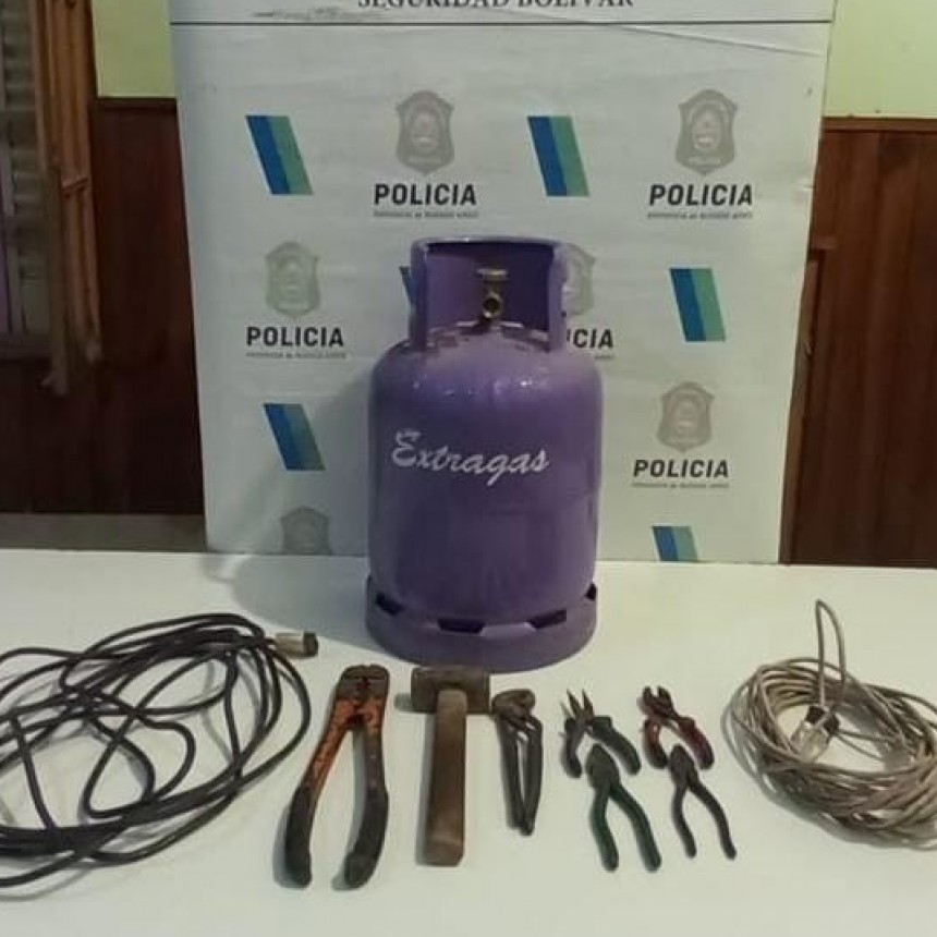 Un vecino de Bolívar fue víctima de un ilícito contra su propiedad y personal policial logro identificar al autor y recuperar parte de lo sustraído