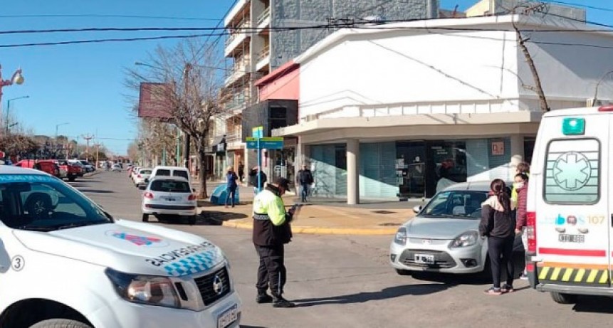 Dos conductoras fueron parte de una colisión en el centro de la ciudad