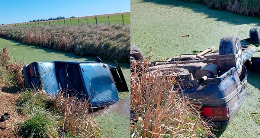 Falleció un hendersonense tras el vuelco y caída del auto a la cuneta