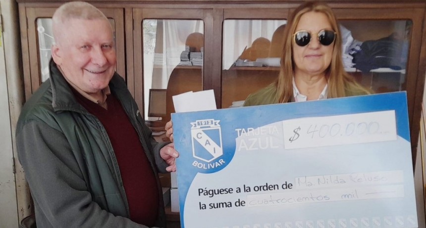 La Tarjeta Azul pasó a ser del Club Independiente, y ya entregó un primer premio en Bolívar