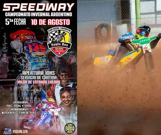 Este domingo 10, vuelve el Speeway a Santa Ana 