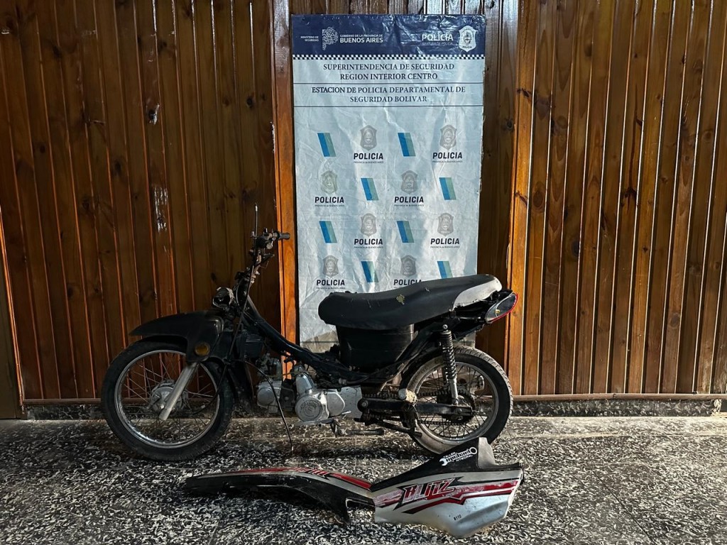 Informe Oficial Policía Departamental de Seguridad: Recuperaron una moto que había sido robada en el Cementerio