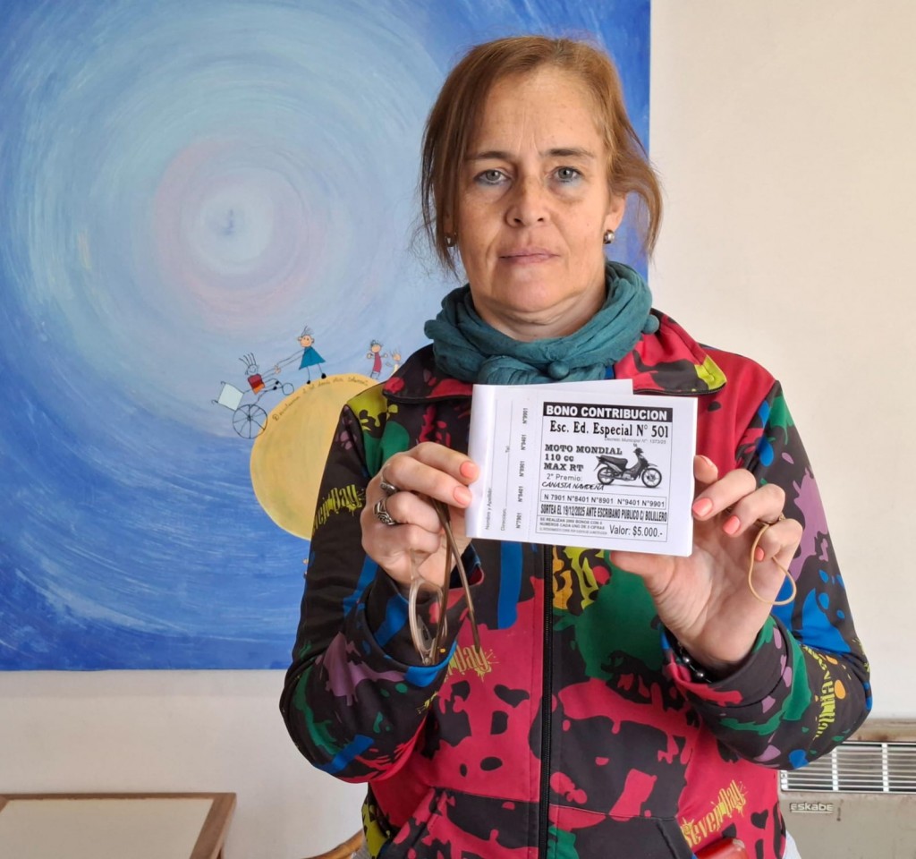 La Cooperadora de la Escuela Especial Nº501, lanzó la Tercera Edición de la Rifa de la Moto