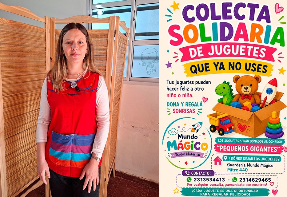 Guarder&iacute;a Maternal Mundo M&aacute;gico inici&oacute; una colecta de juguetes para donar al Merendero Peque&ntilde;os Gigantes