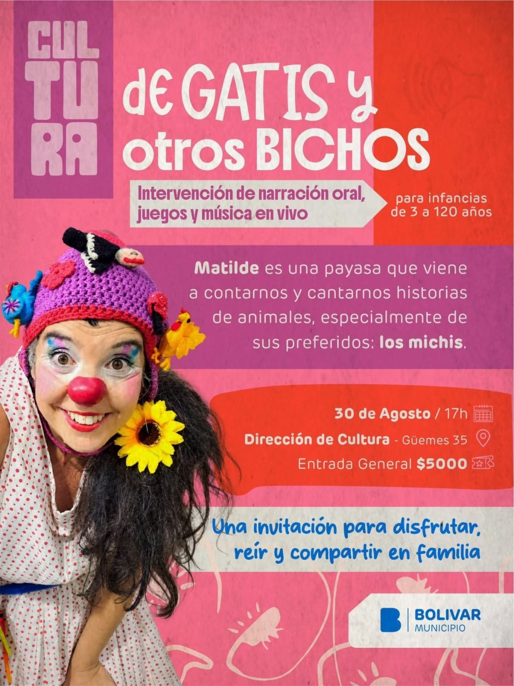 De Gatis y Otros Bichos&rdquo;: una propuesta de la Direcci&oacute;n de Cultura 