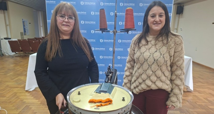 C&aacute;mara Comercial e Industrial Bol&iacute;var: se inici&oacute; una capacitaci&oacute;n en el remallado de sweaters, con la f&aacute;brica bolivarense Maglia Sweaters