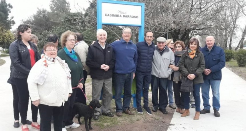 Se inauguro la puesta en valor de las plazas Casimira Barroso y Rafael Hern&aacute;ndez