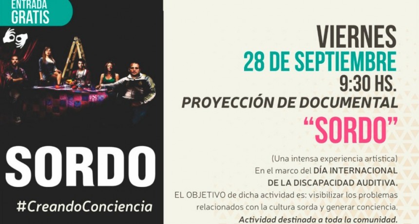 Se proyecta el documental &ldquo;Sordo&rdquo; en el Cine Avenida