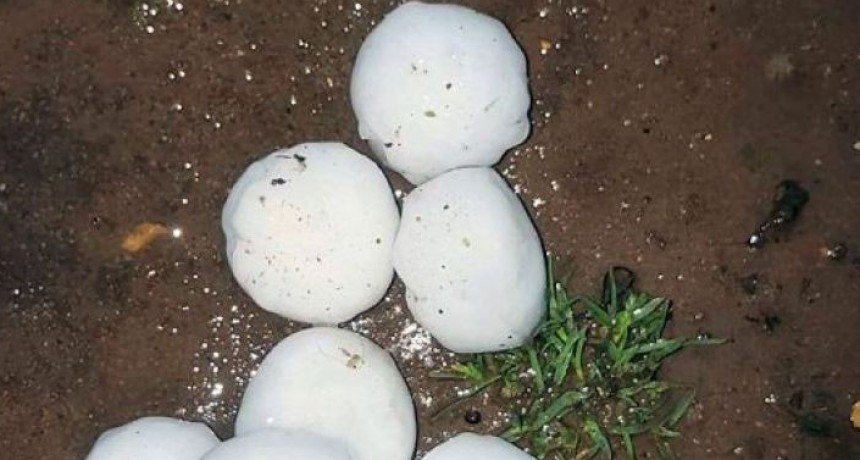 El fuerte temporal con granizo de gran tama&ntilde;o se sinti&oacute; en toda la provincia
