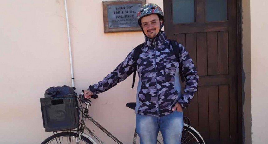 Luciano S&aacute;nchez y el gran desaf&iacute;o de unir Escobar y Pirovano en bicicleta