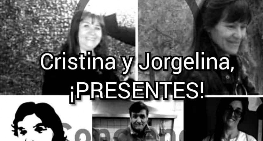 La educaci&oacute;n est&aacute; de luto; Cristina y Jorgelina siempre presentes