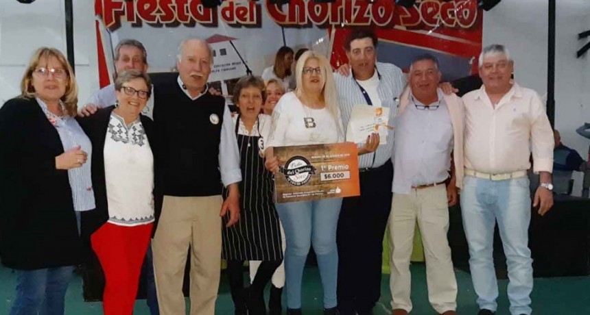 Alejandra Serra fue la gran ganadora de la Fiesta del Chorizo Seco en Pirovano