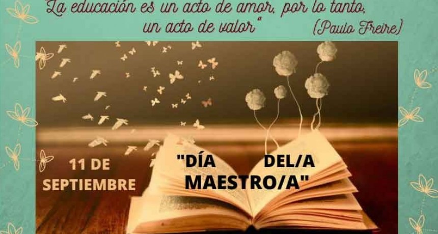 Se realizar&aacute; el acto por el D&iacute;a del/a Maestro/a en modalidad virtual