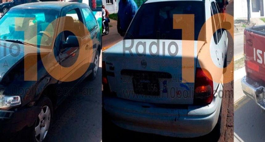 Tres autos involucrados en un impacto