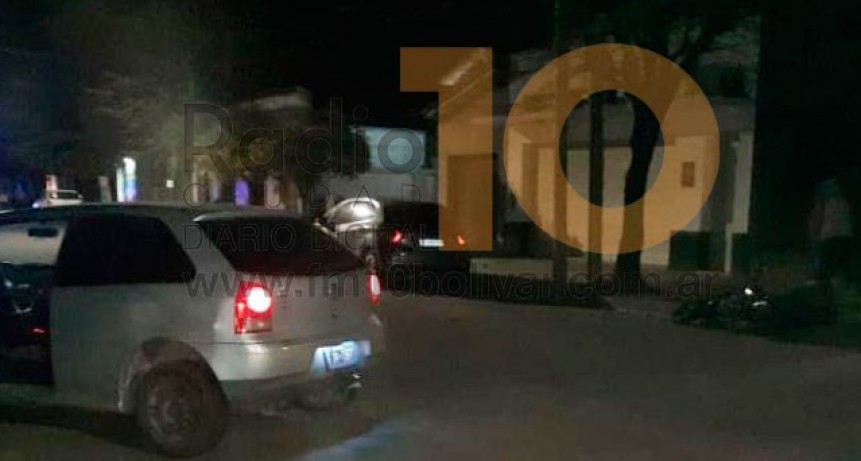 Un motociclista debi&oacute; ser hospitalizado a ra&iacute;z de un impacto con un auto
