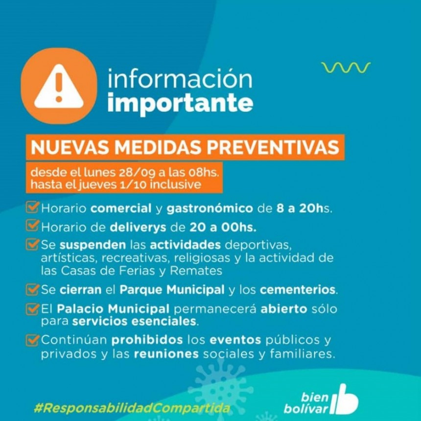 Se anunciaron reducciones de circulaci&oacute;n y la suspensi&oacute;n de actividades temporalmente, desde el 28-9 al 1-10