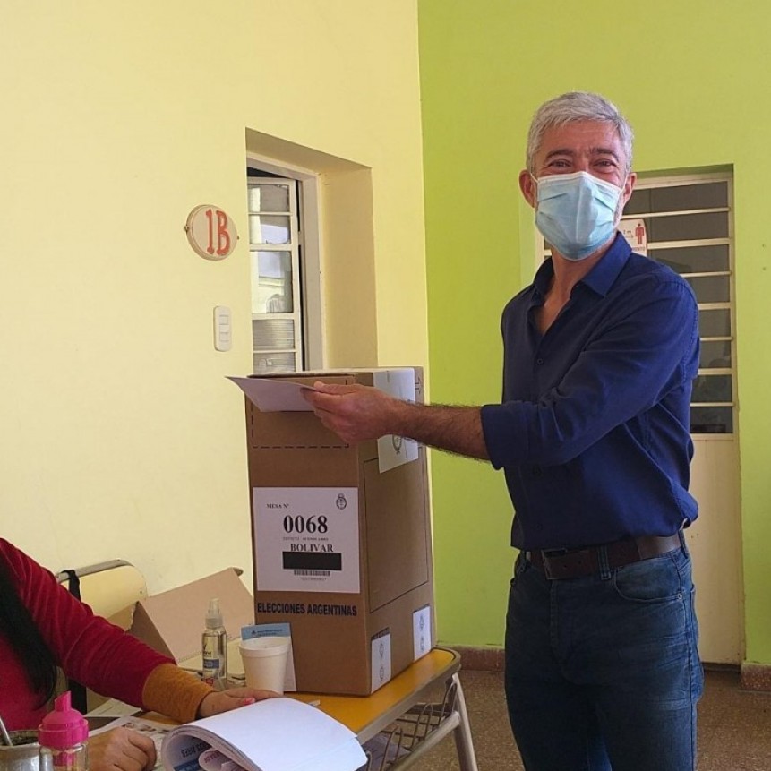 Pablo Soria: “Muy contento, pude venir a votar con mi familia y en una hermosa jornada”