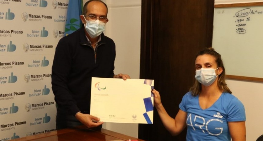 El Intendente Marcos Pisano recibió a Brenda Sardón