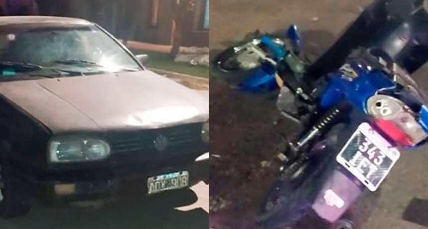 Un motociclista hospitalizado tras un impacto con un vehículo en la esquina de Larrea y Sáenz Peña