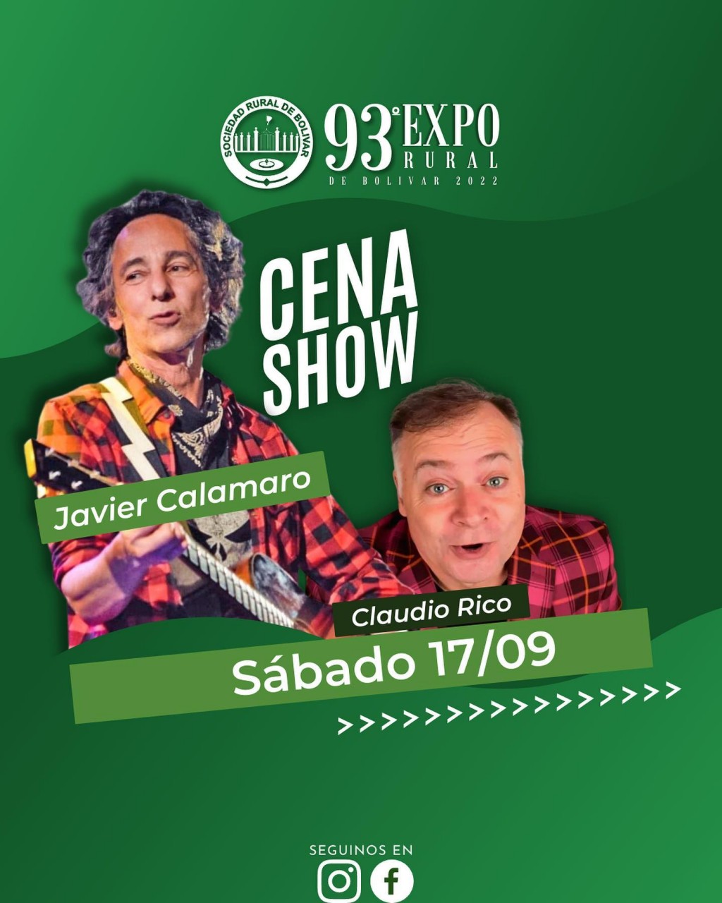 Expo Bolívar 2022: Hoy es la gran cena show, y vos no vas a querer faltar a la cita