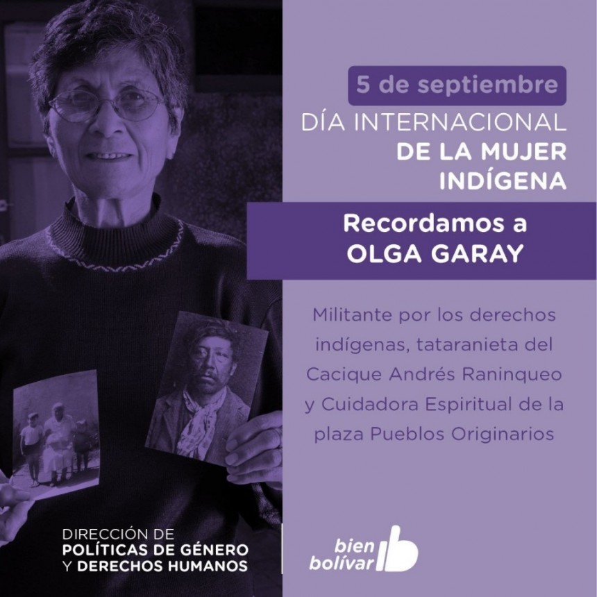 La Dirección de Políticas de Género y Derechos Humanos publicará una biografía sobre Olga Garay