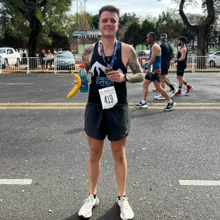 Maximiliano Costante: “Mi sueño era bajar las tres horas, nunca imagine que me iba a salir una carrera así”