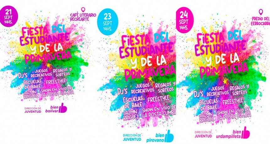 El partido de Bolívar celebra el Día de la Primavera y los/as Estudiantes