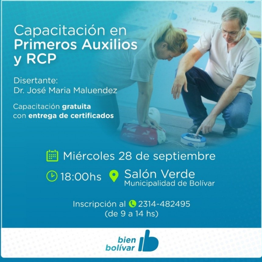 El Municipio brinda un nuevo Taller de Primeros Auxilios y RCP