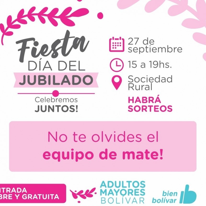 La Dirección de Adultos Mayores celebra este martes el día del/la Jubilado/a