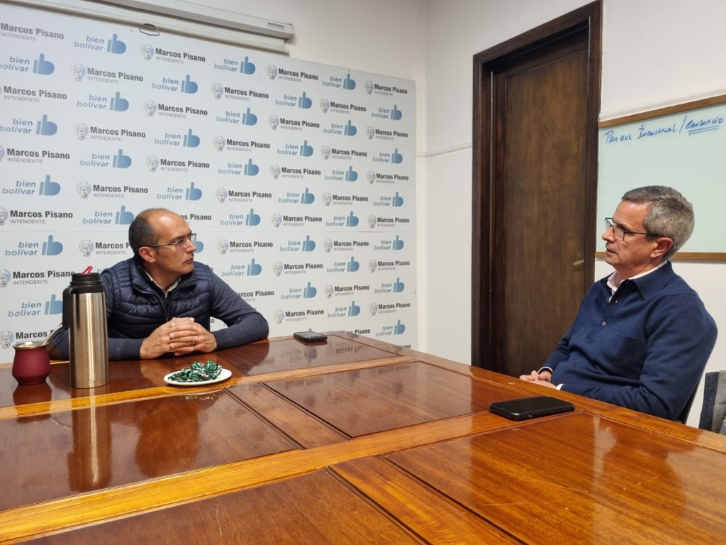 Pisano recibió al ingeniero Lucas Niklison, expresidente del Hospital Universitario Austral