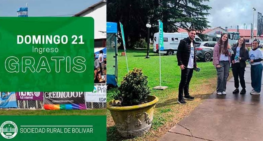 Hoy domingo se ingresa sin pagar la entrada a la Expo Bolívar