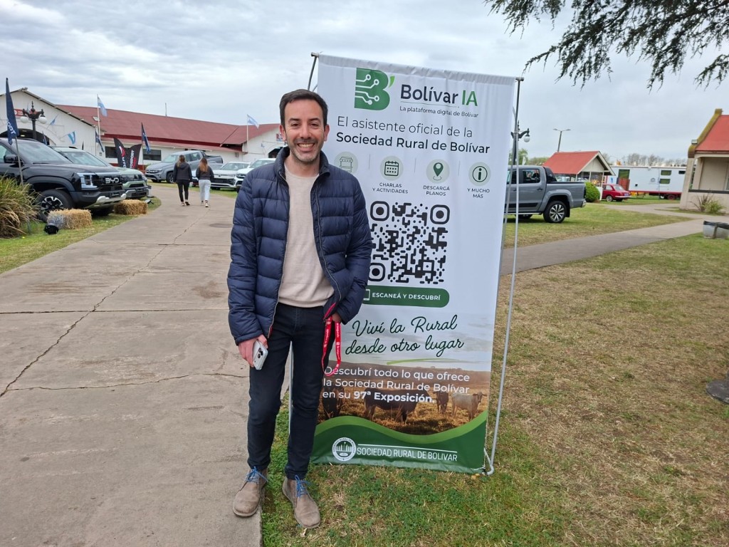 Mat&iacute;as Palacios: "Nos contrat&oacute; la Sociedad Rural para optimizar el ingreso y la b&uacute;squeda de informaci&oacute;n dentro del predio y todo lo que va sucediendo"