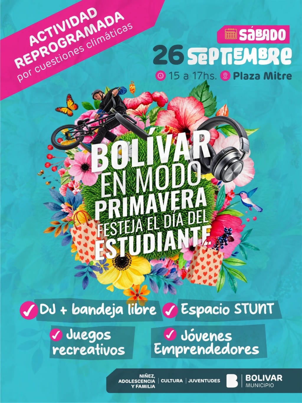 Bol&iacute;var en Modo Primavera se reprogram&oacute; para el s&aacute;bado 26 