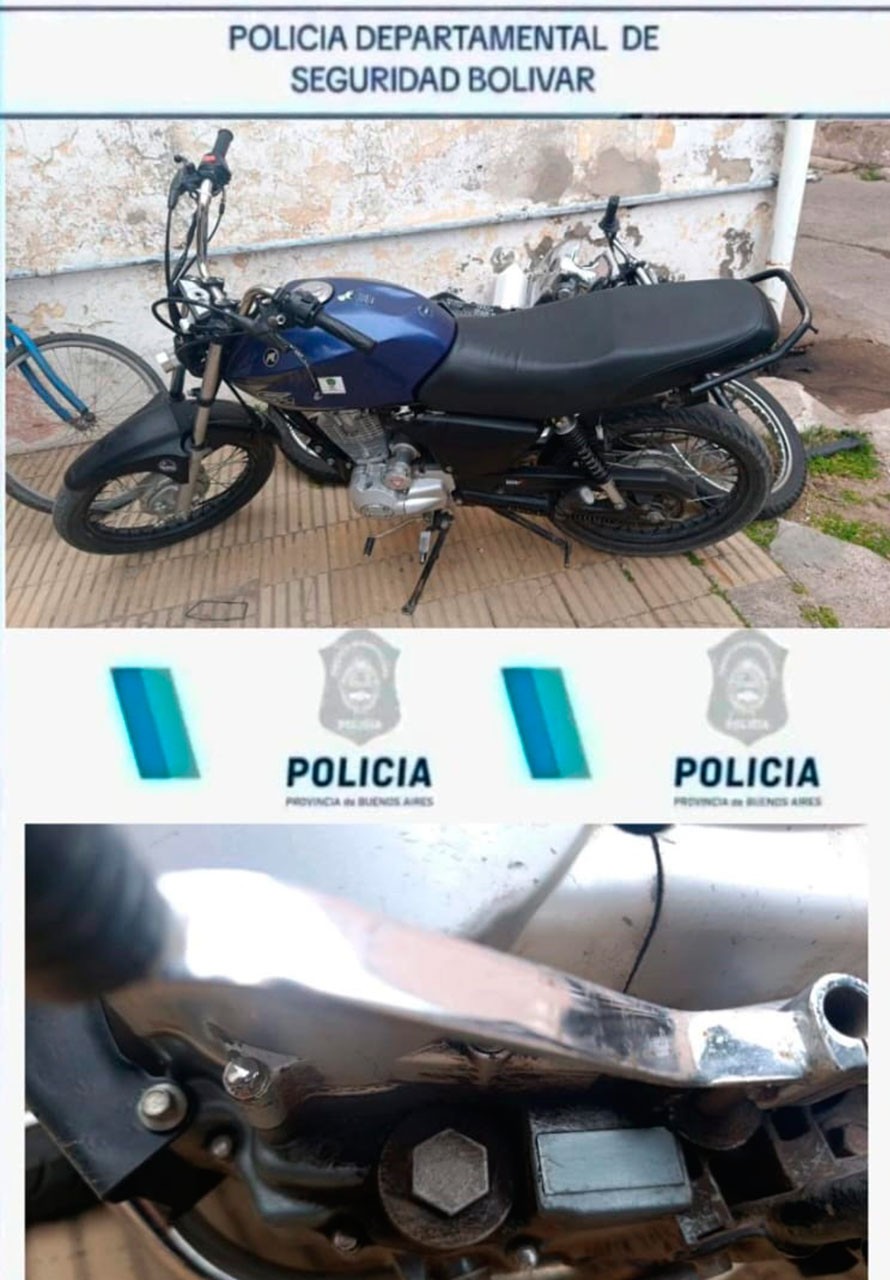 Informe Oficial Polic&iacute;a Departamental Bol&iacute;var: Una de las motos secuestradas en los operativos del fin de semana, ten&iacute;a la numeraci&oacute;n suprimida
