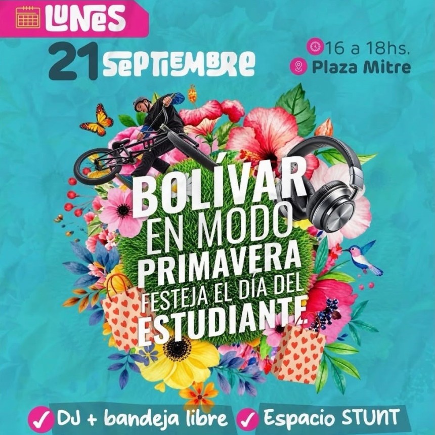 Bol&iacute;var Modo Primavera festeja del D&iacute;a del Estudiante 