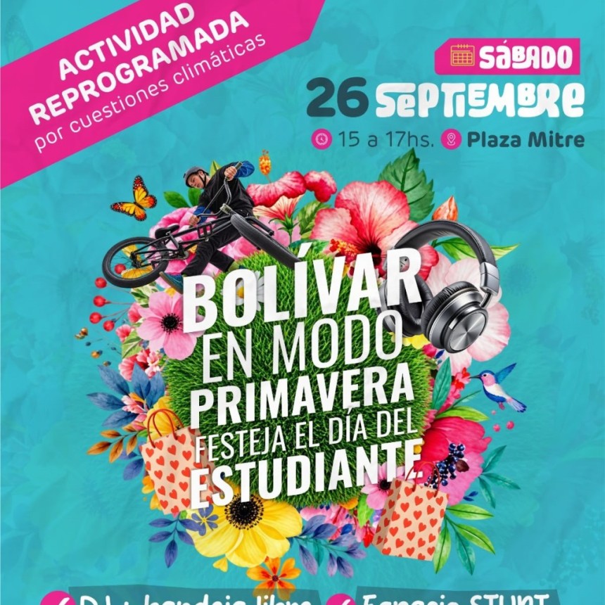 Bol&iacute;var en Modo Primavera se reprogram&oacute; para el s&aacute;bado 26 