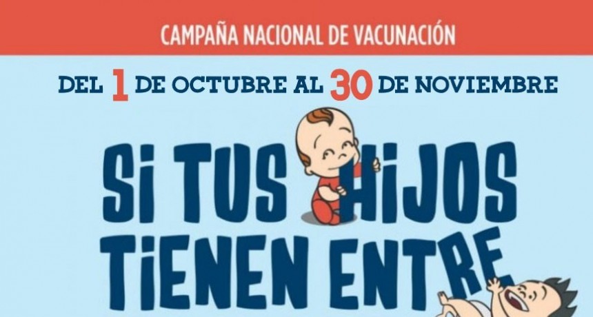 Comienza en la jornada de hoy lunes 1, la campa&ntilde;a de Vacunaci&oacute;n contra Sarampi&oacute;n y Rubeola