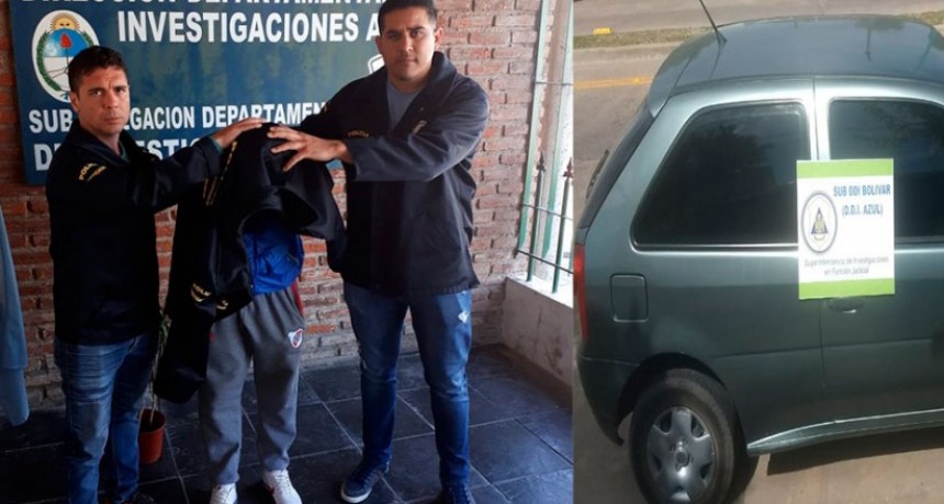 Un detenido y el auto secuestrado en la causa que investiga el robo de tel&eacute;fonos  mano armada