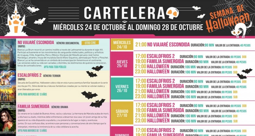 Especial Halloween en el Cine Avenida