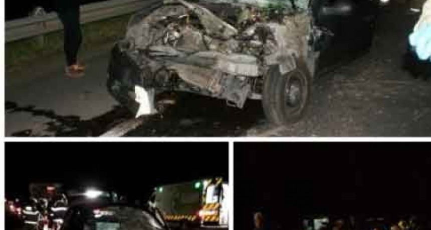 Lobos: Violento accidente entre un autom&oacute;vil y un cami&oacute;n