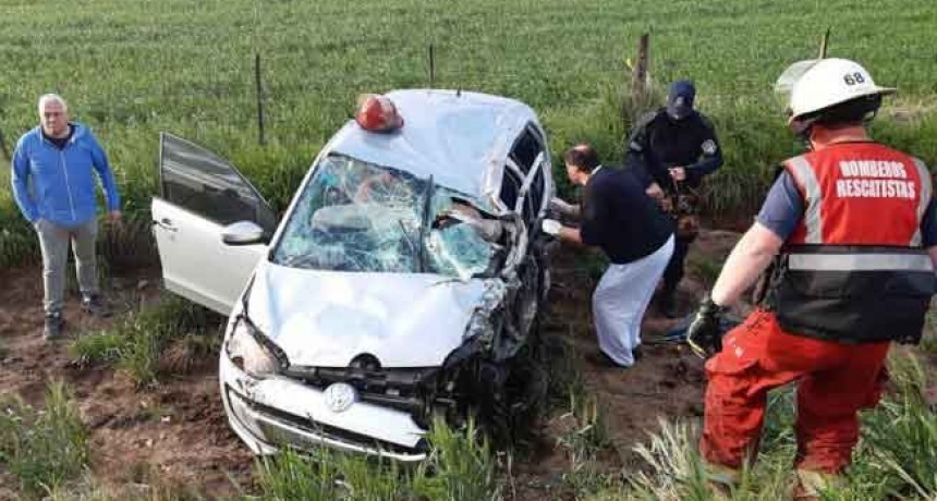 Suipacha: Violento choque, sobre el trazado de la ruta nacional 5