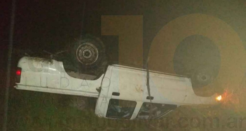 Un vecino de la ciudad resulto sin lesiones tras un vuelco en Ruta 226 km 362