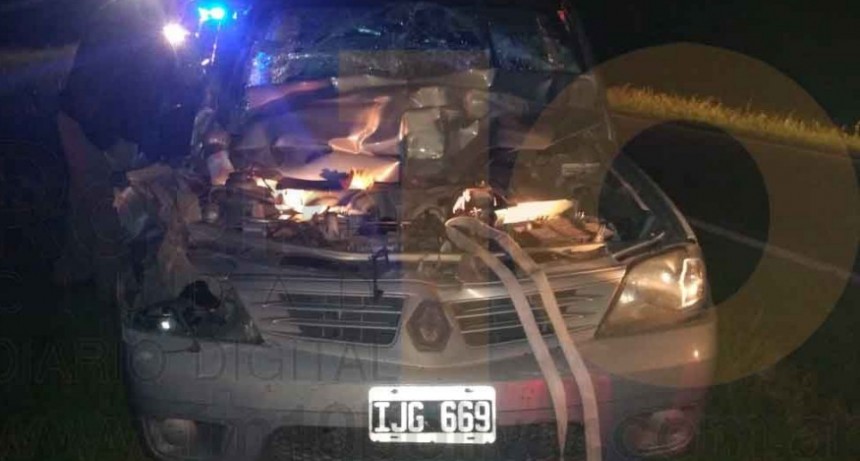 Fuerte impacto por alcance en el kilometro 290 de Ruta 205
