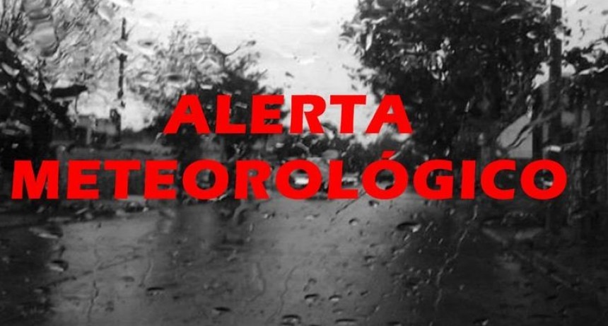 Alerta emitida por el Servicio Meteorol&oacute;gico Nacional